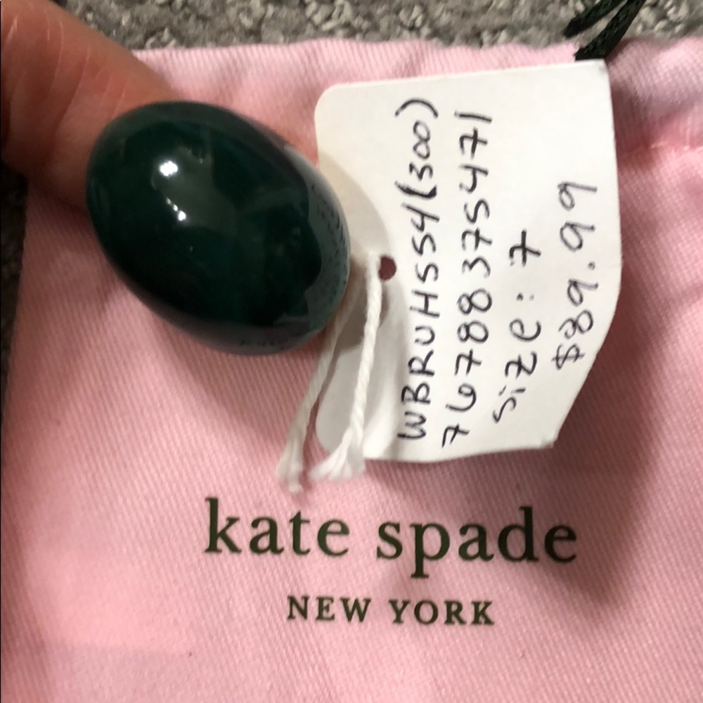 New Kate Spade Mood ring green  size 6